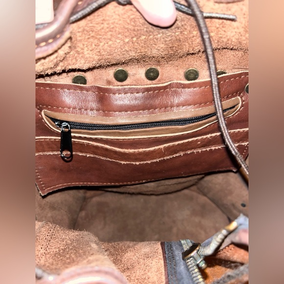 Genuine Leather Saddle Brown Backpack Full Grain Classic Field Style - Picture 12 of 14